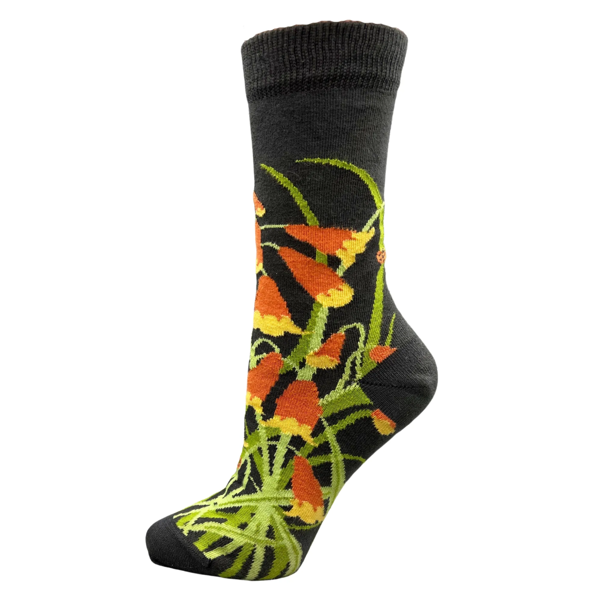 Christmas Bells Women's Crew Socks - Australian Botanical Range