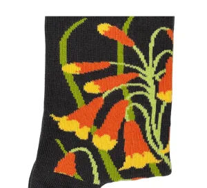 Christmas Bells Women's Crew Socks - Australian Botanical Range