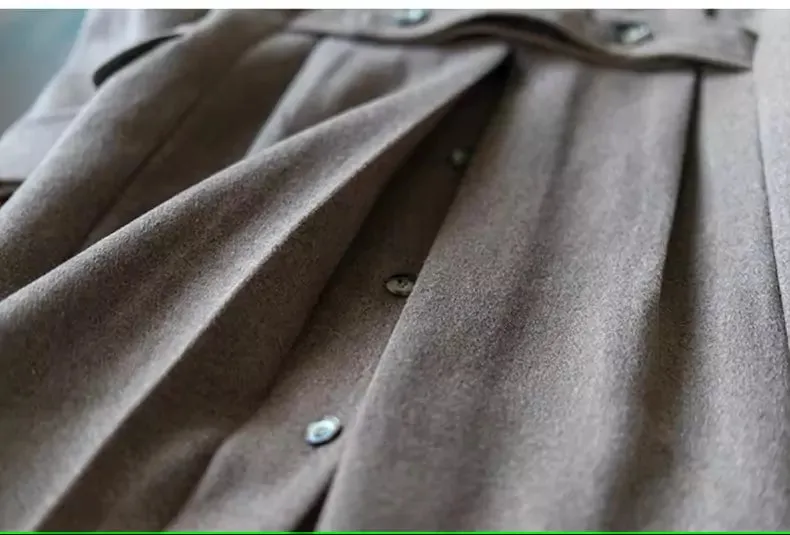 Classic Double-Breasted Wool Coat