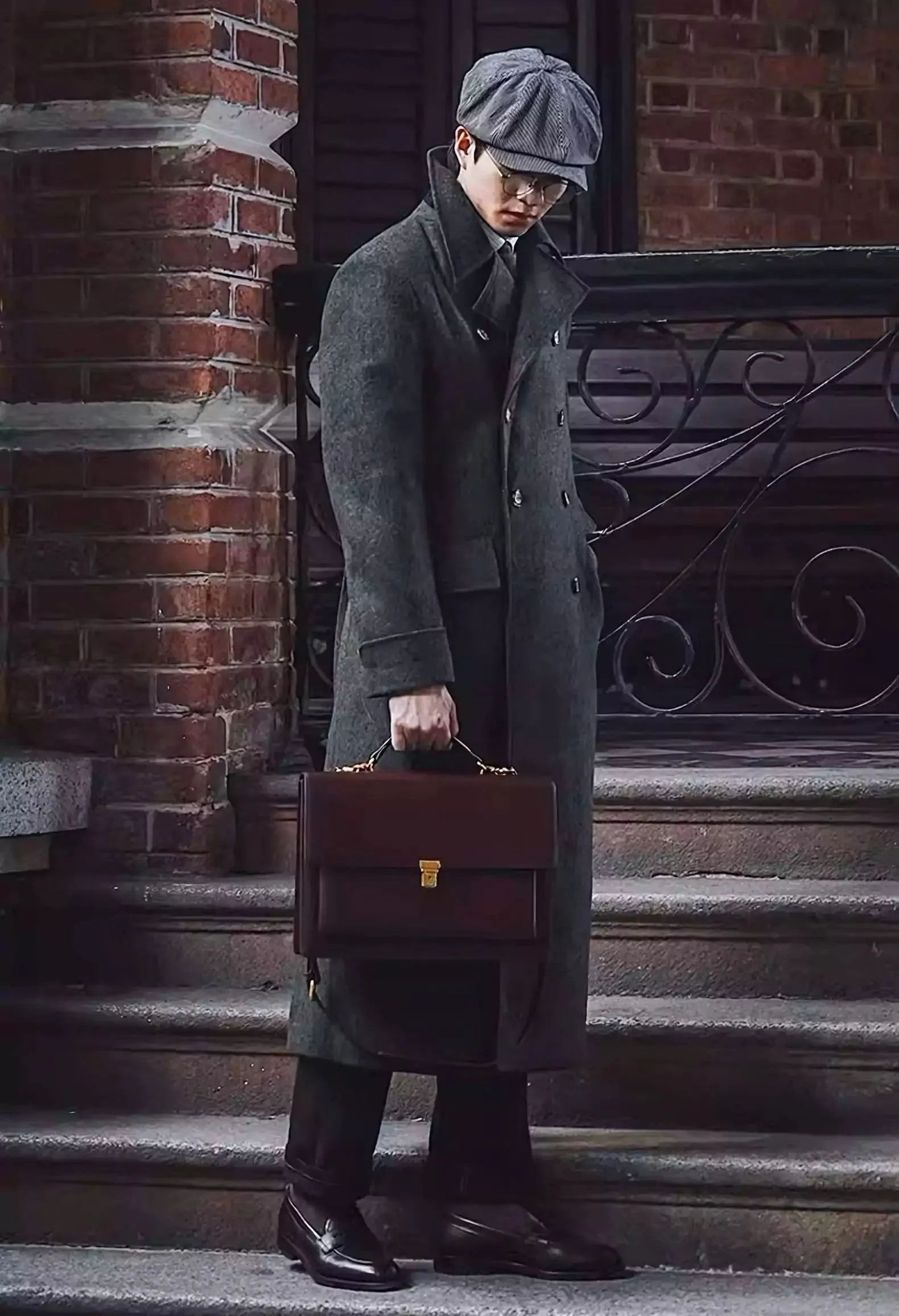 Classic Double-Breasted Wool Coat