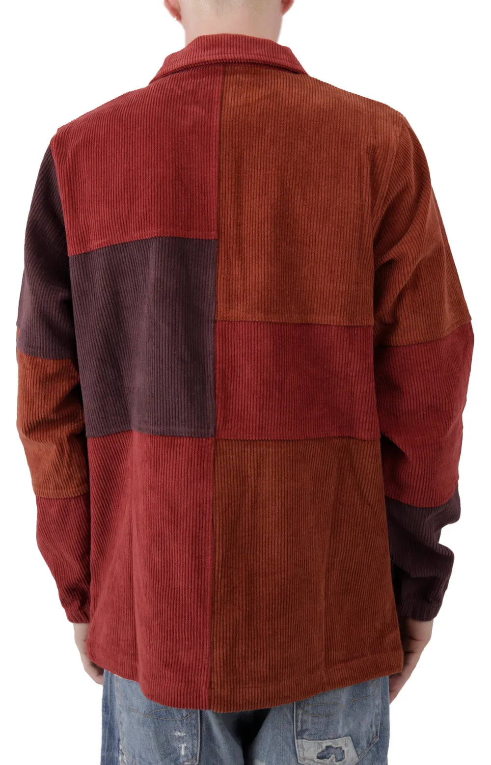 Cord Patchwork Pullover - Autumn