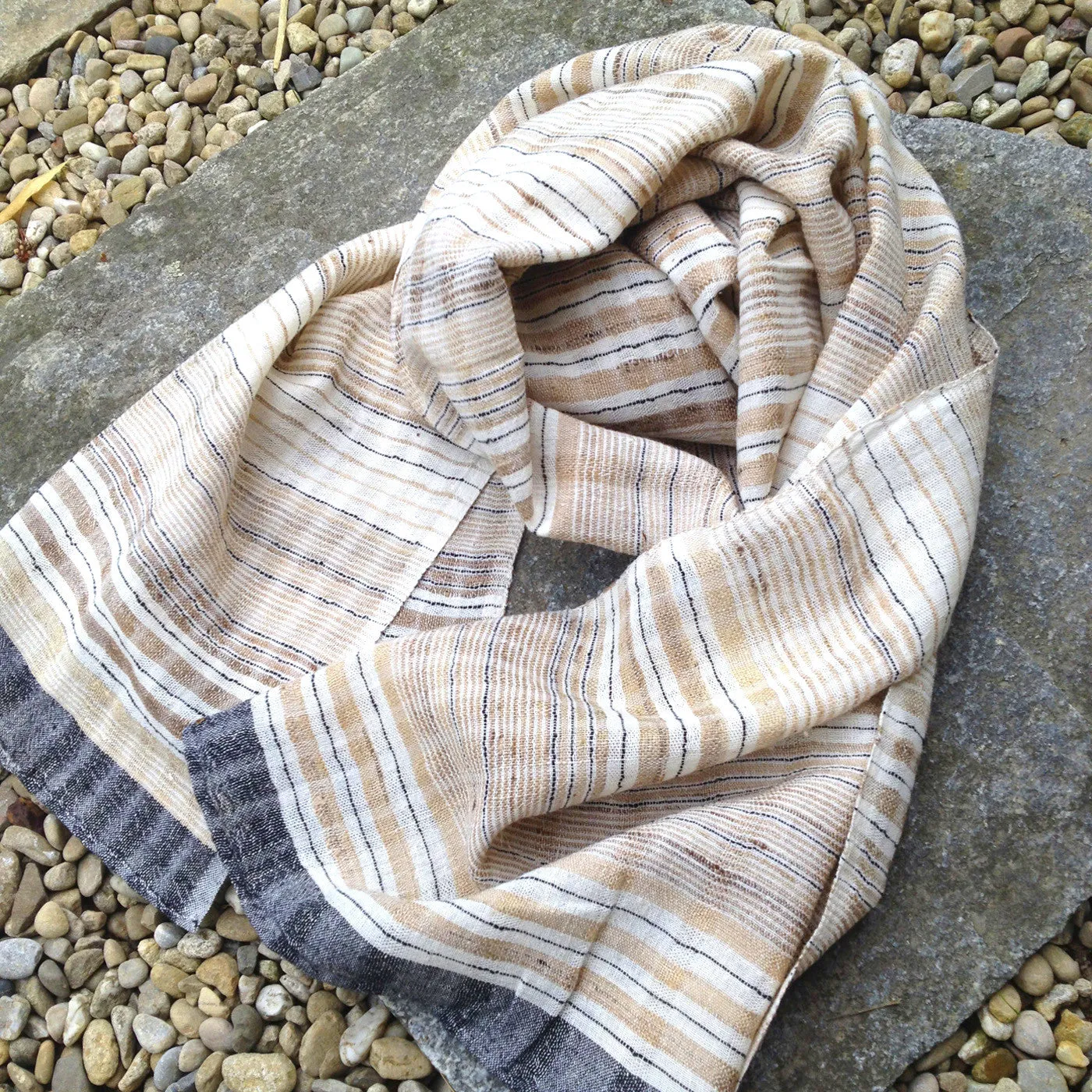 Cotton & Tussar Silk Scarf