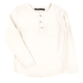 Creme Button Henley