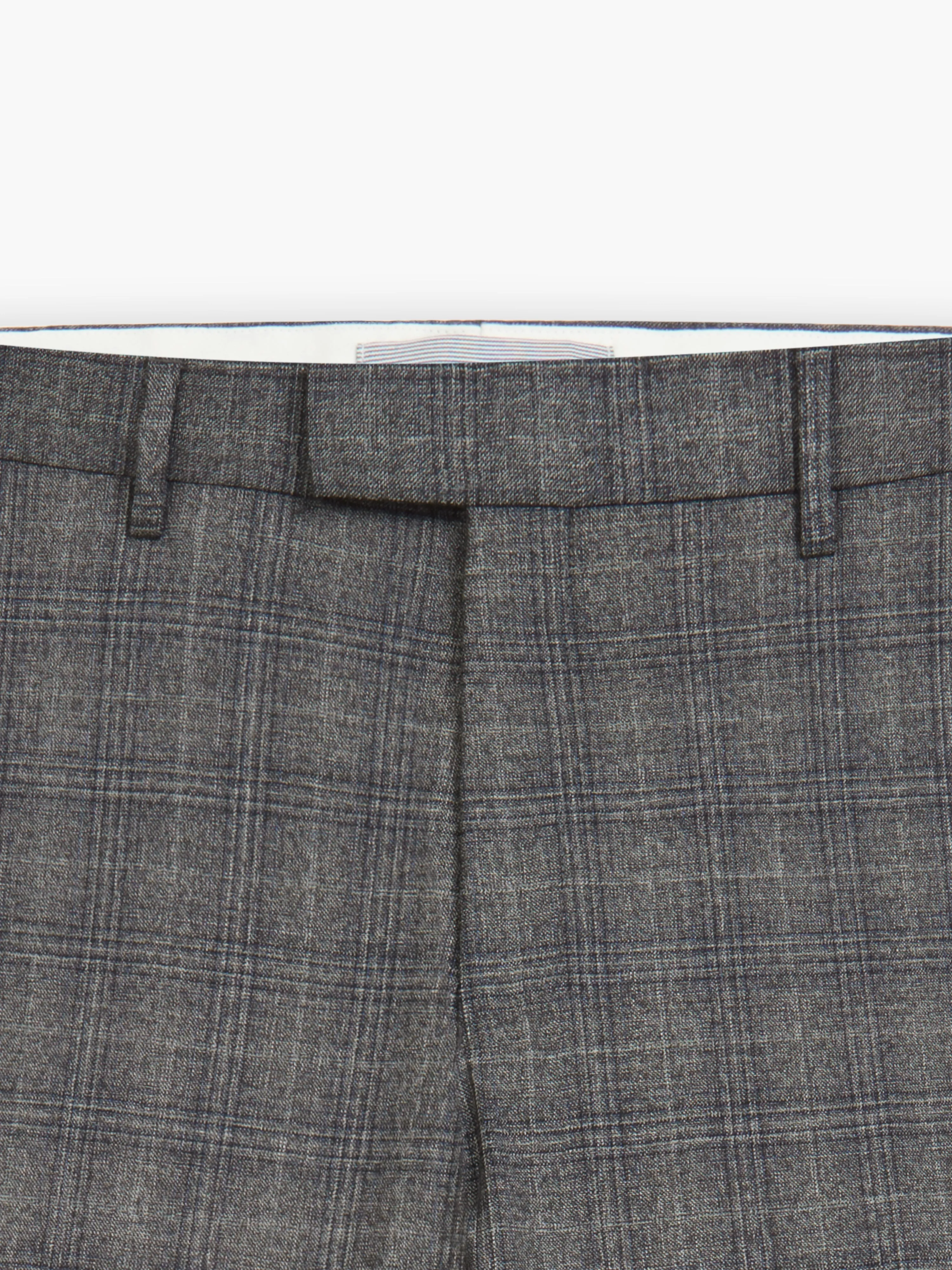 Crossley Infinity Slim Fit Grey Check Trousers