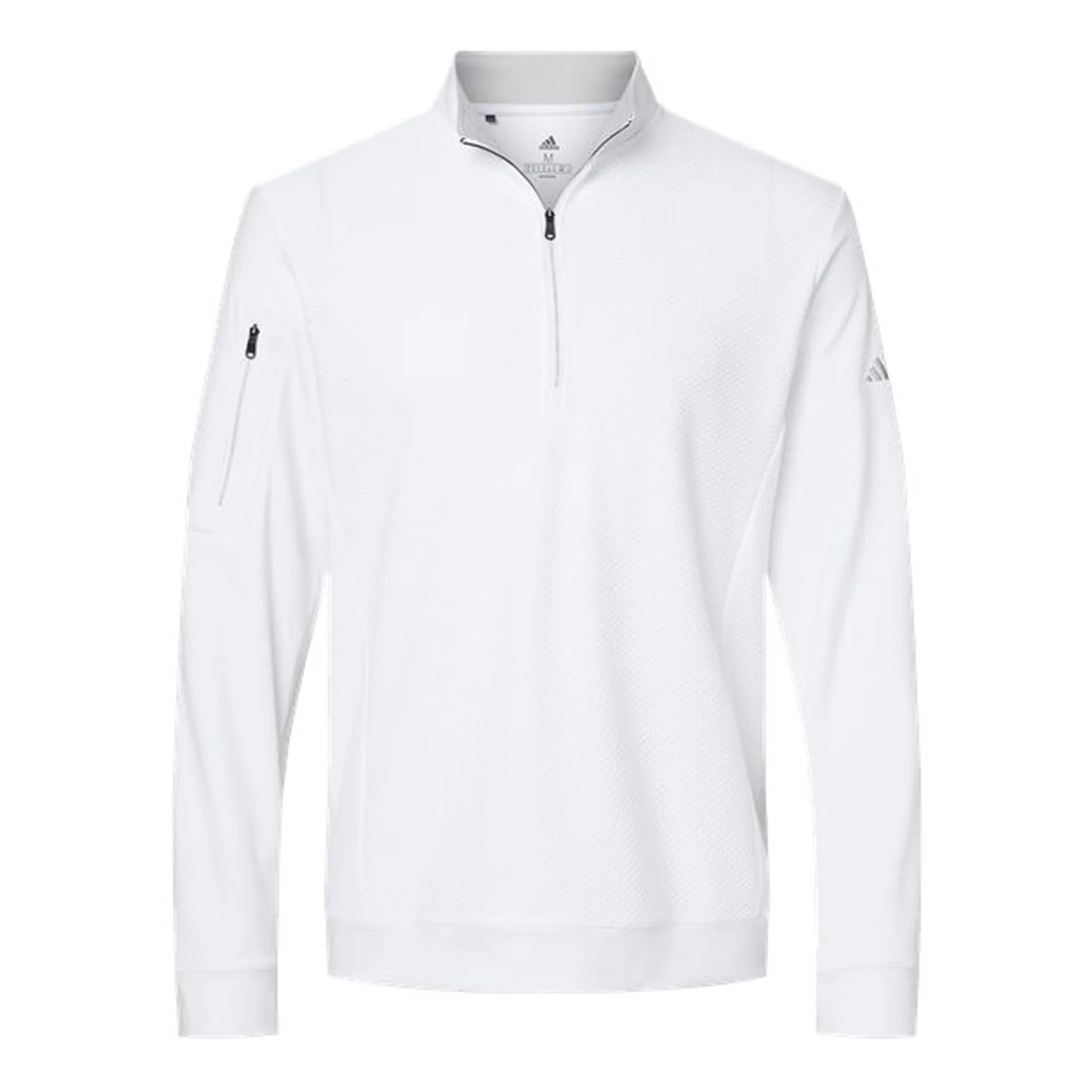 Customized Adidas Performance Textured Quarter-Zip Pullover - Men's - Various Colors