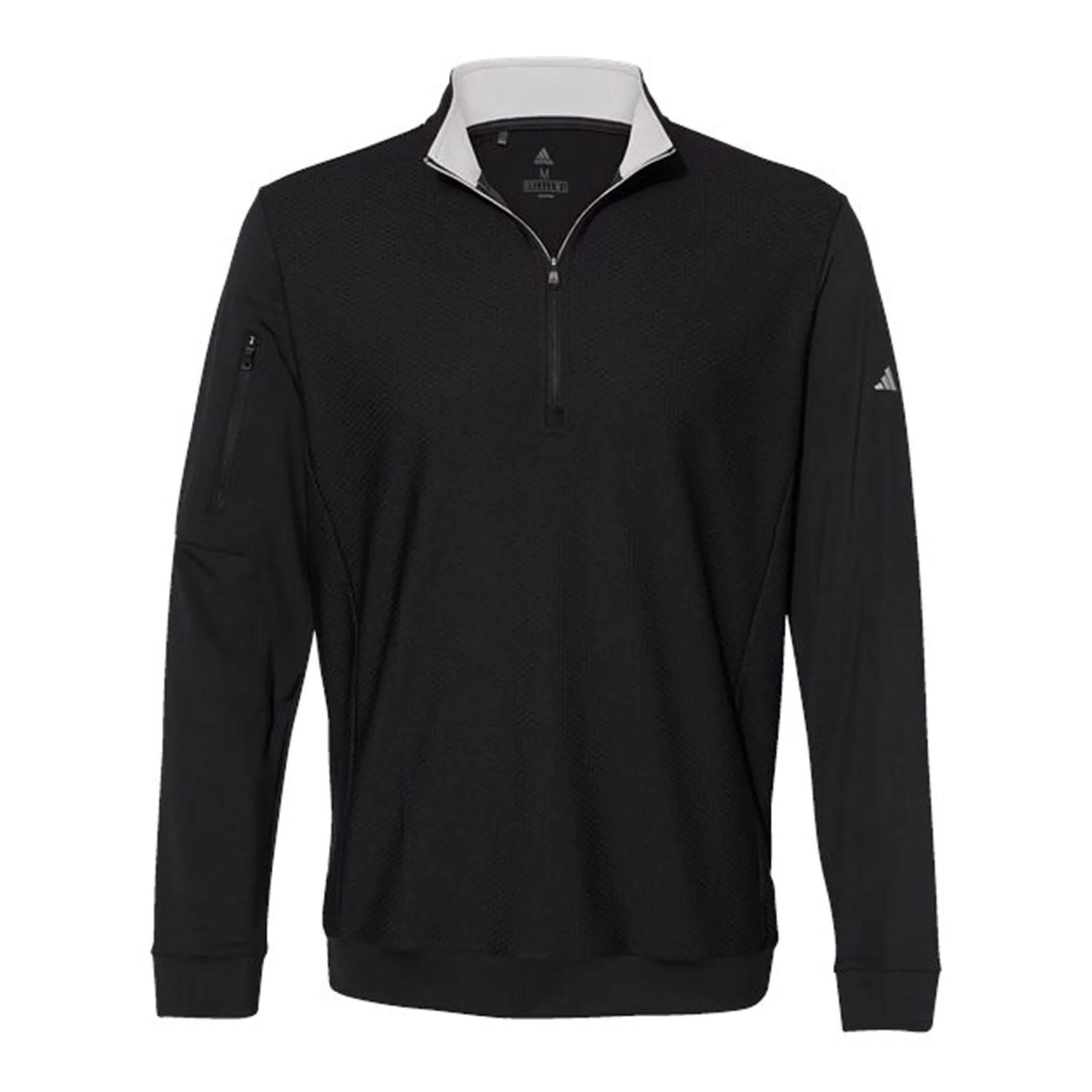 Customized Adidas Performance Textured Quarter-Zip Pullover - Men's - Various Colors