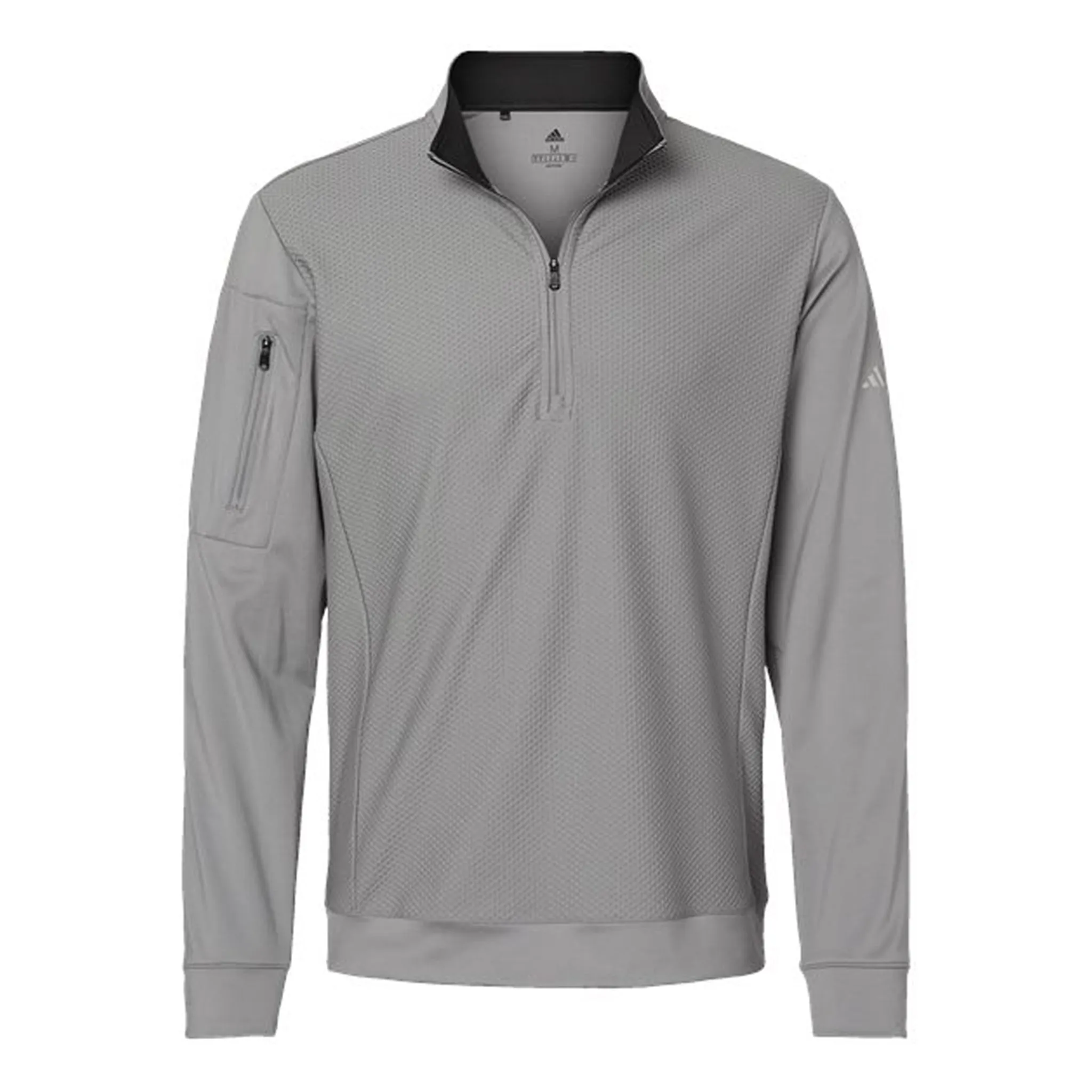 Customized Adidas Performance Textured Quarter-Zip Pullover - Men's - Various Colors