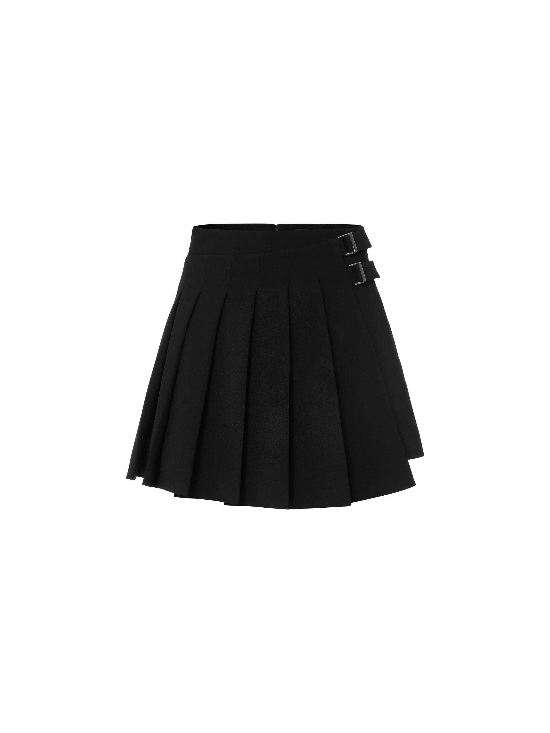 Detachable Pleated Patch Culottes