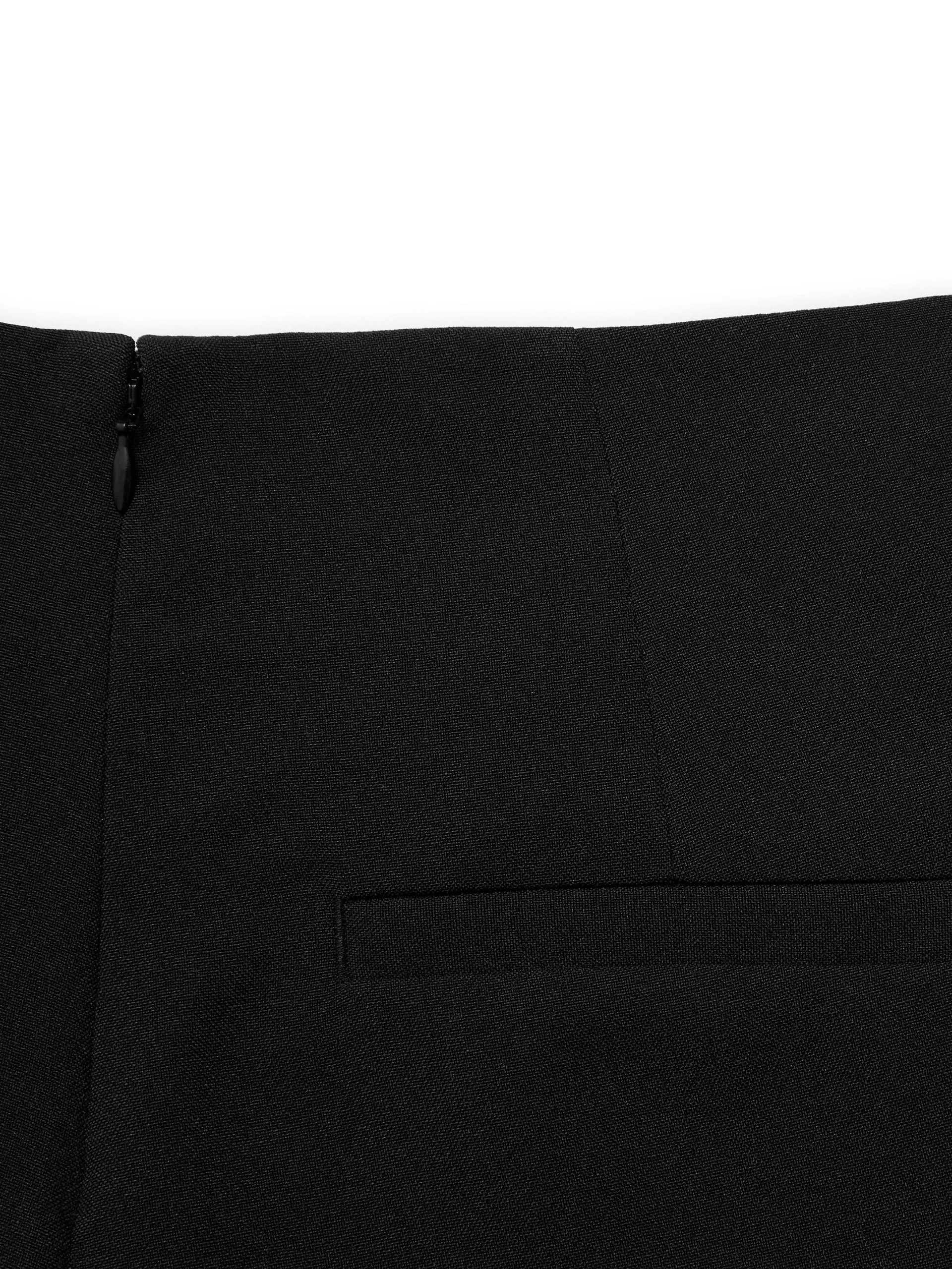 Detachable Pleated Patch Culottes