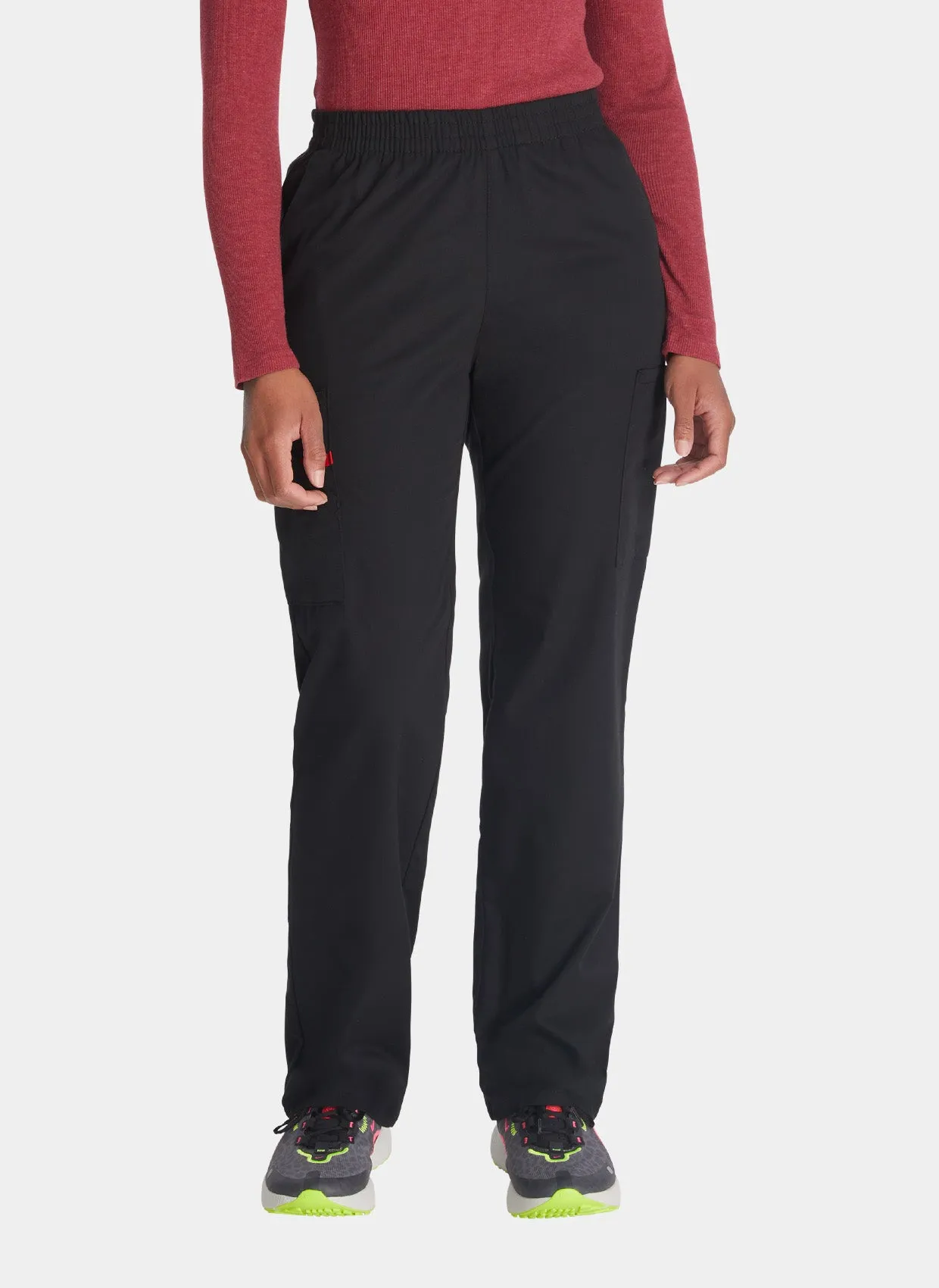 Dickies EDS Signature Ladies Natural Rise Tapered Leg Pull-On Scrub Trousers DKE86106 - Black