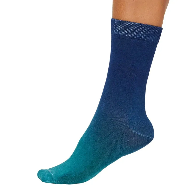 Dip Dye Women's Bamboo and Organic Cotton Crew Socks