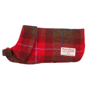 Dog Coat Harris Tweed Ha222-A1 Red Check