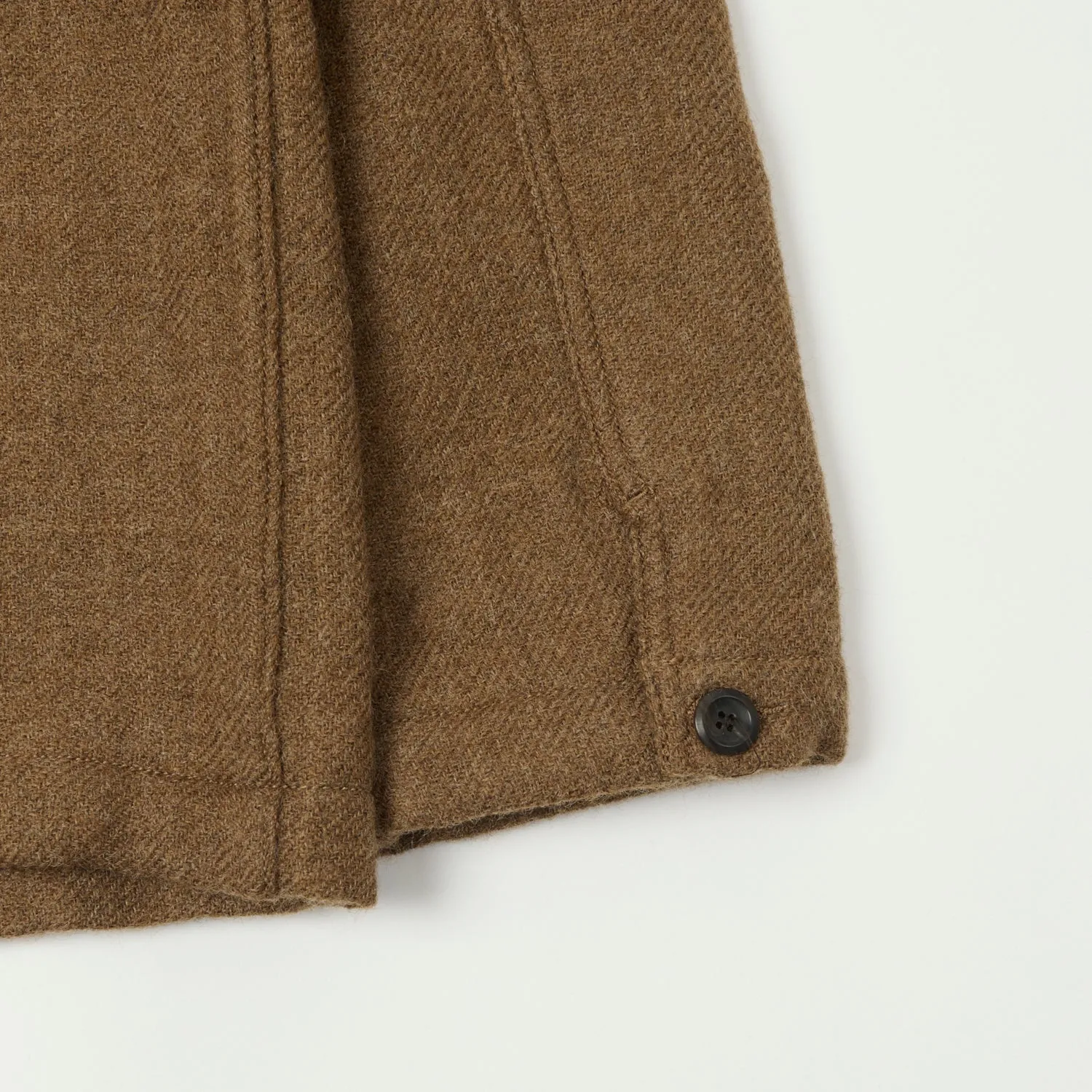 Drake's Wool Chore Jacket - Brown