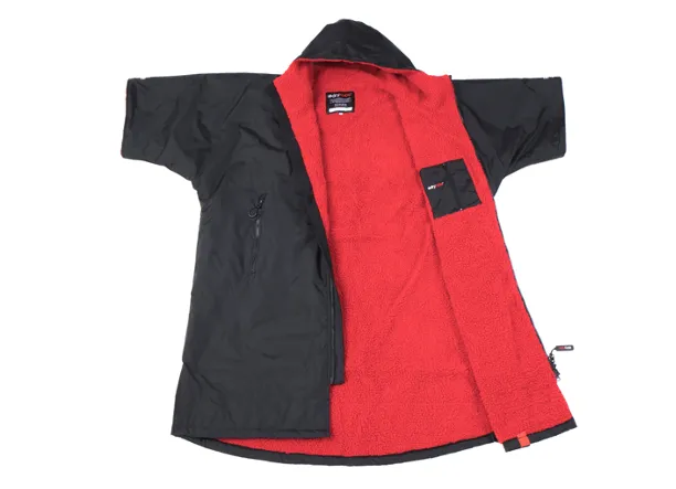 Dryrobe Short Sleeve XL - Black/Grey or Black/Red