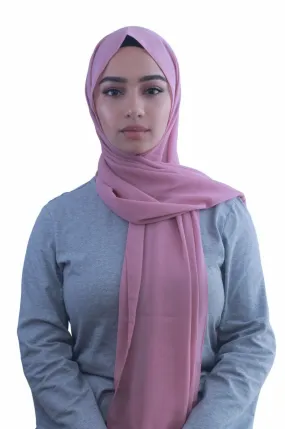 Dusty Pink Chiffon Hijab