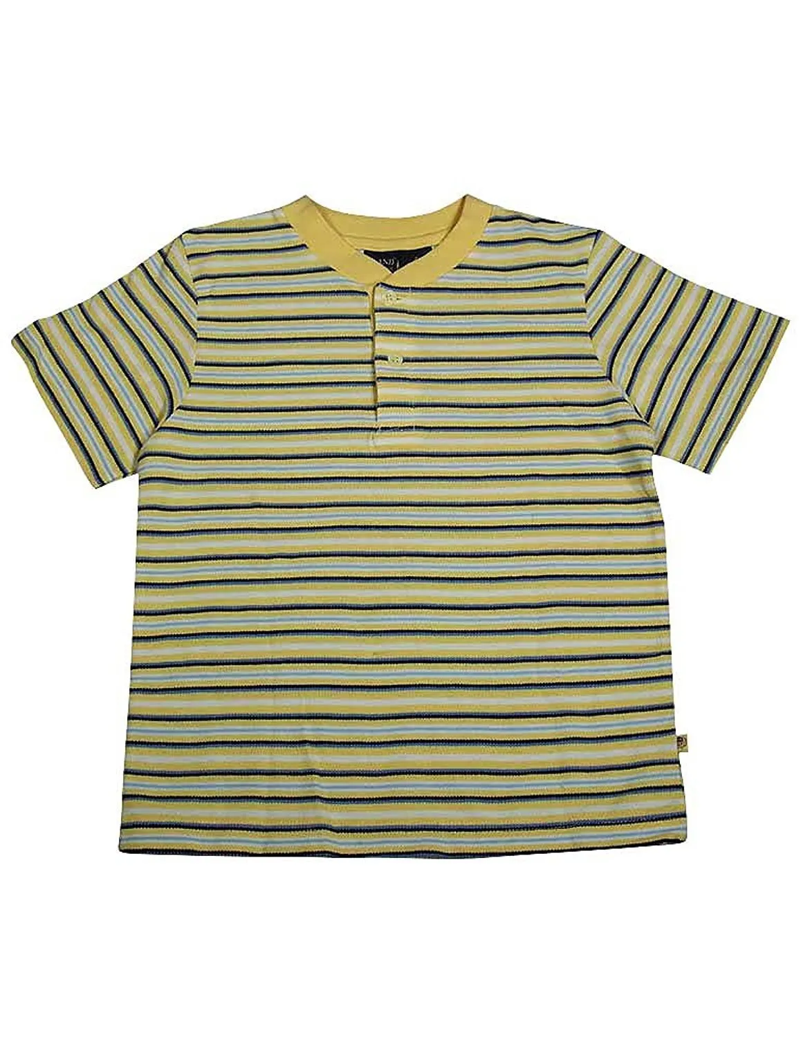 E-Land - Little Boys Short Sleeved Henley Style Shirt