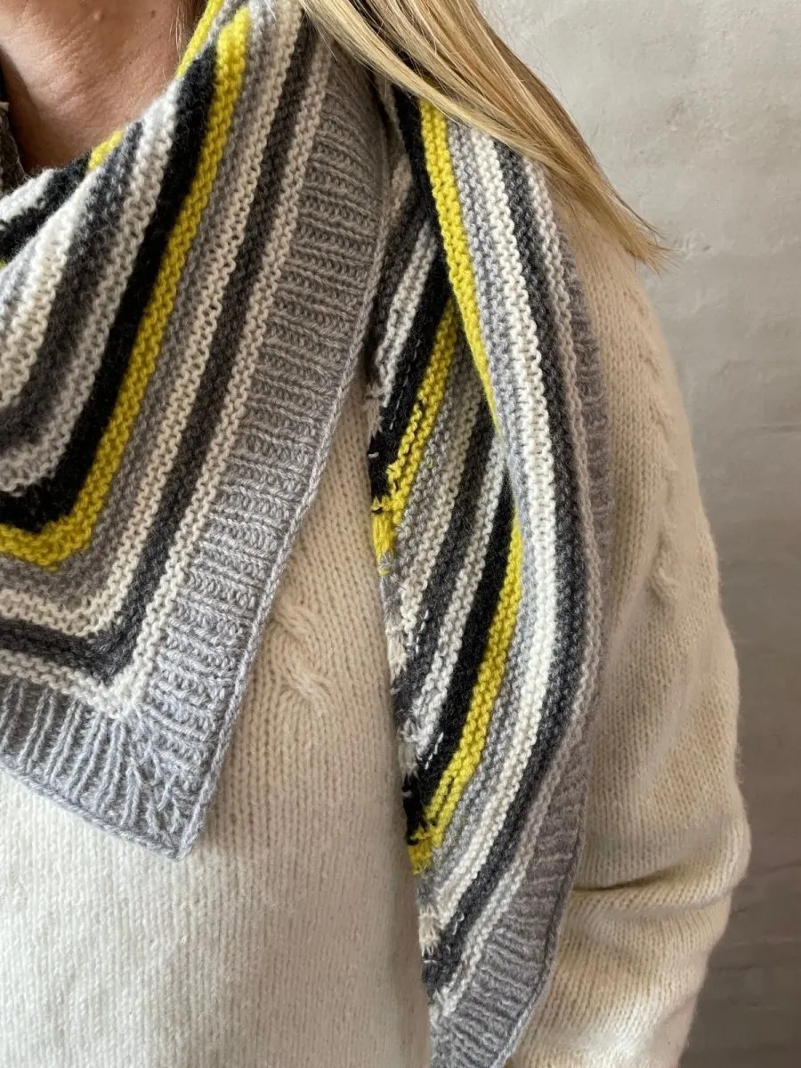 Easy Peasy striped shawl by Önling, No 2 knitting kit