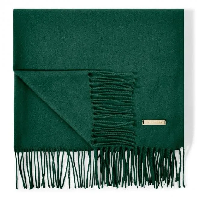 Emerald Green Plain Blanket Scarf KLS524