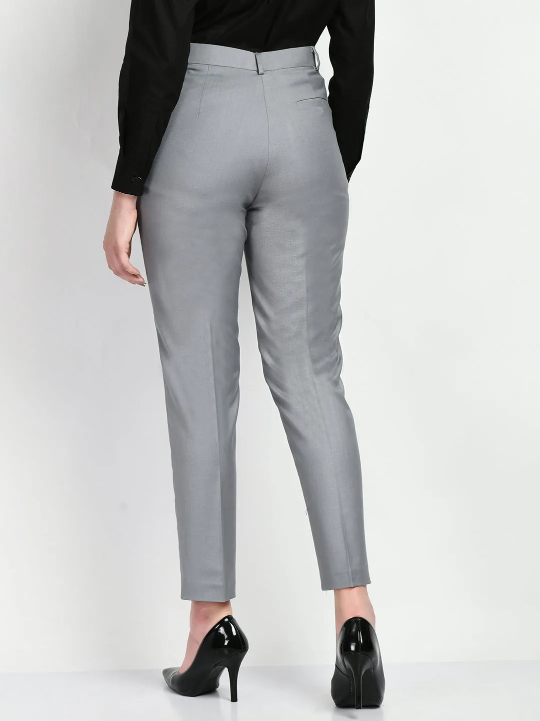 Exude Adroitness Straight Trousers (Grey)