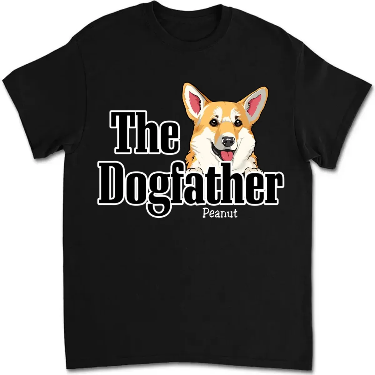 Father's Day - The Dogfather - Personalized Unisex T-Shirt