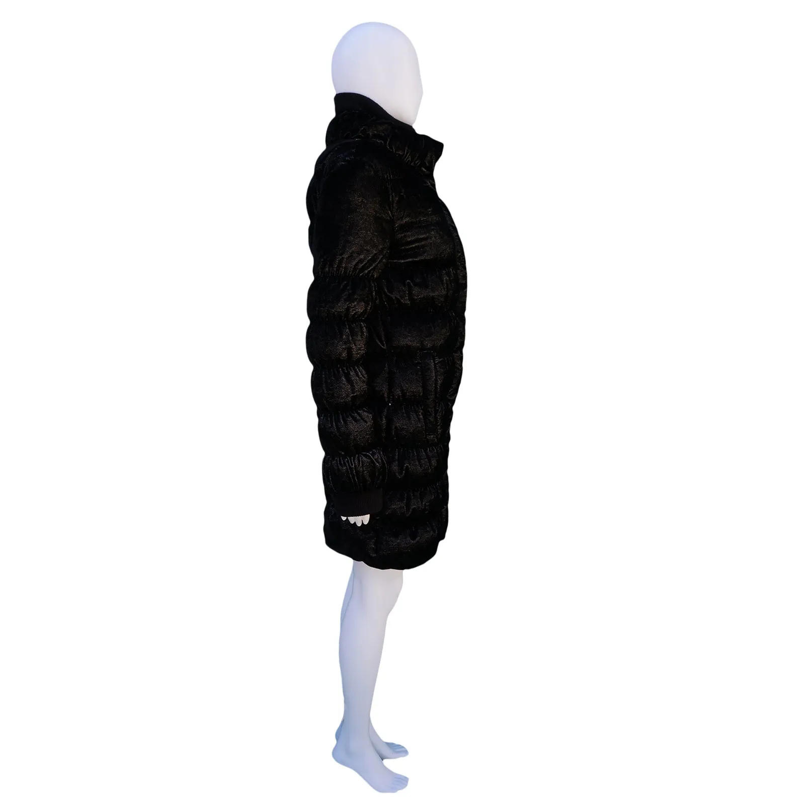 FENDI BLACK METALLIC PUFFER COAT