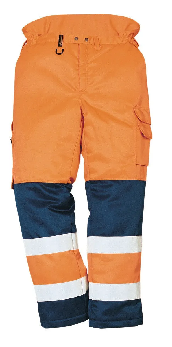 Fristads Polydex® Lined Trousers Pp-244  Orange / Navy