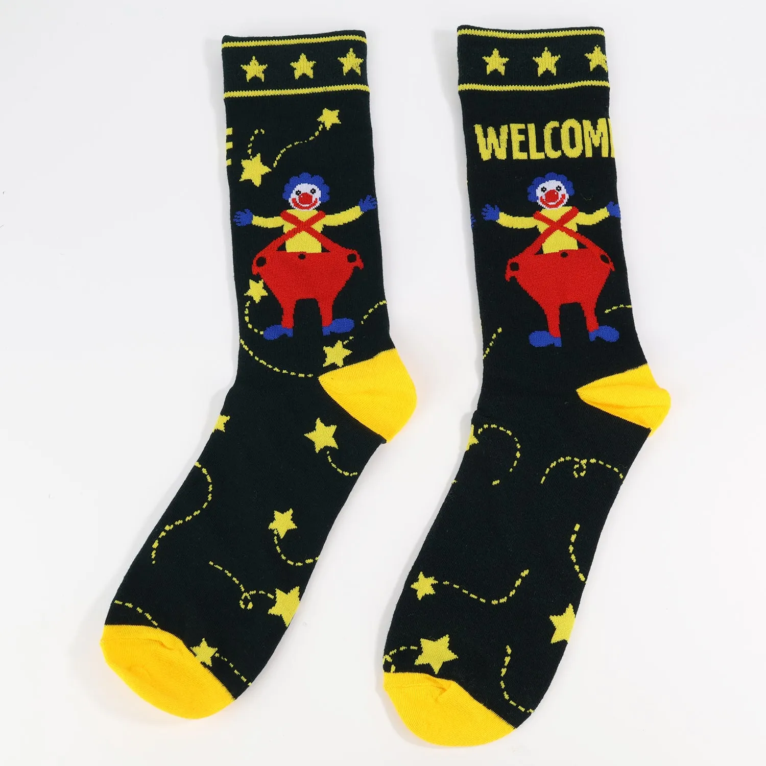 Funky Star Clown Socks