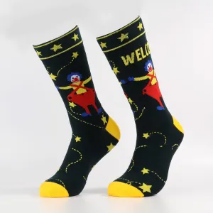 Funky Star Clown Socks