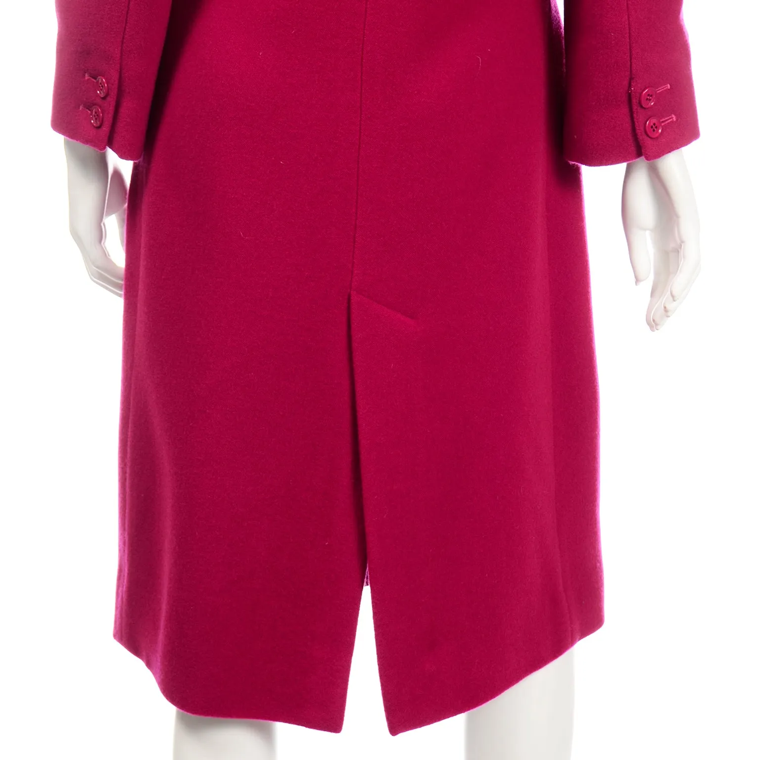 Gianfranco Ferre Vintage Raspberry Red Wool Coat