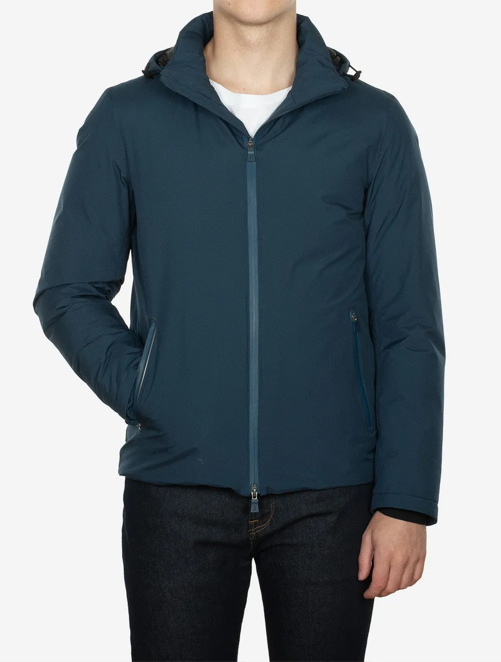 Gortex Laminar Down Feather Coat Blue