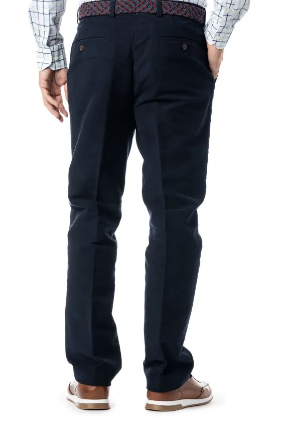 GURTEEN Epsom Moleskin Trousers - Navy