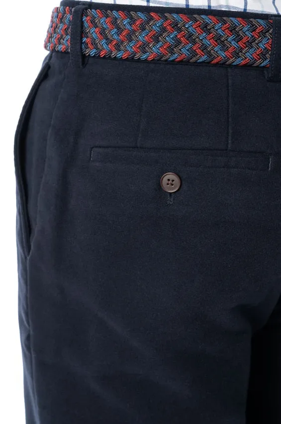 GURTEEN Epsom Moleskin Trousers - Navy