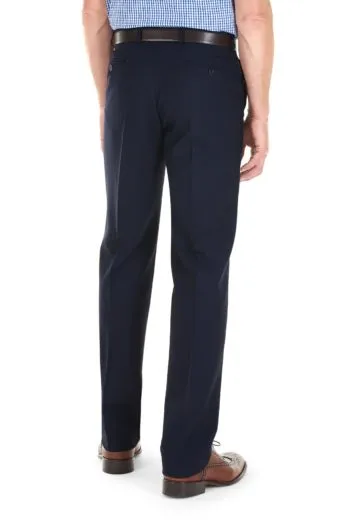 GURTEEN Trousers - Cologne Formal Stretch Flannels - Navy