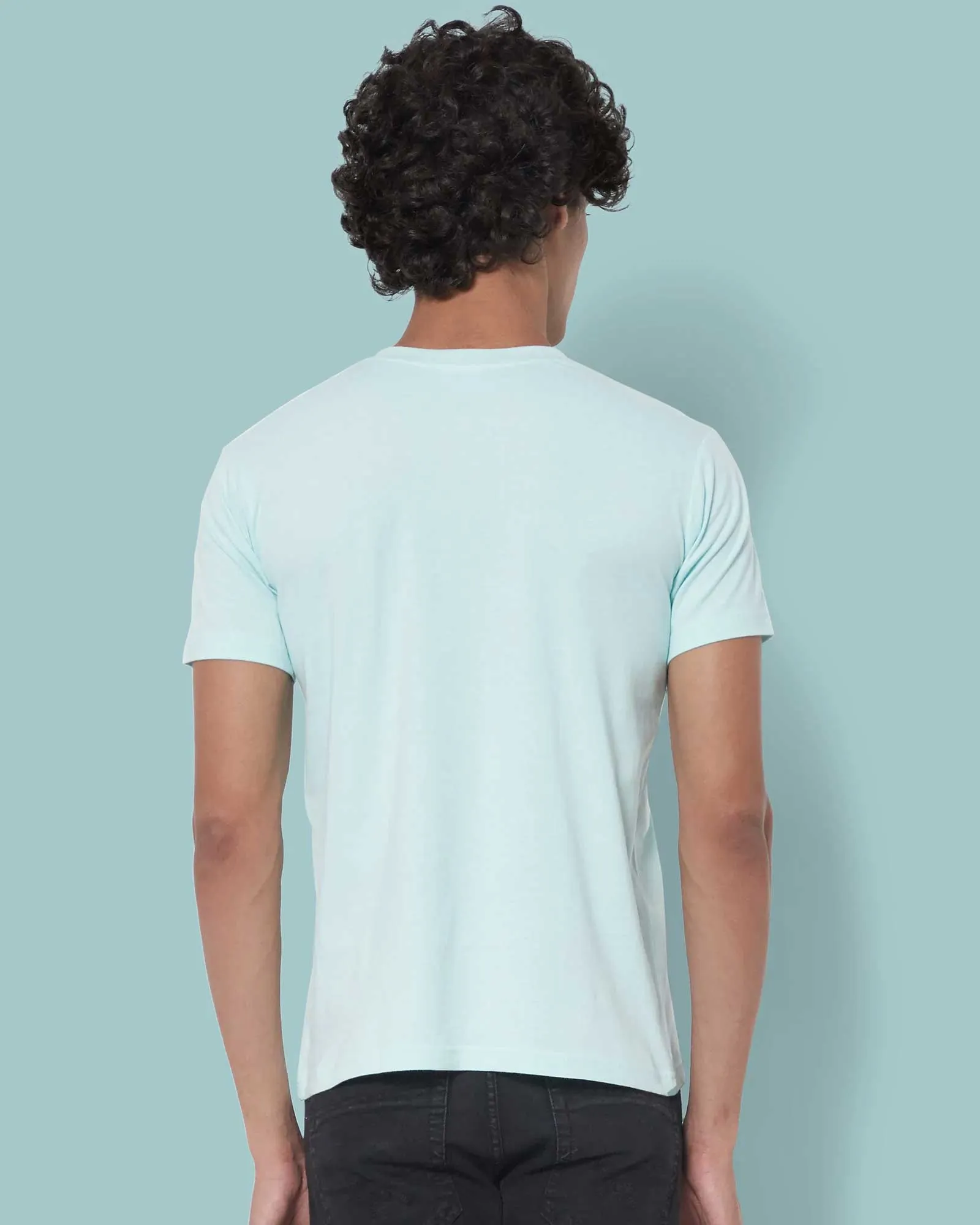 Half Sleeves Henley: Celeste