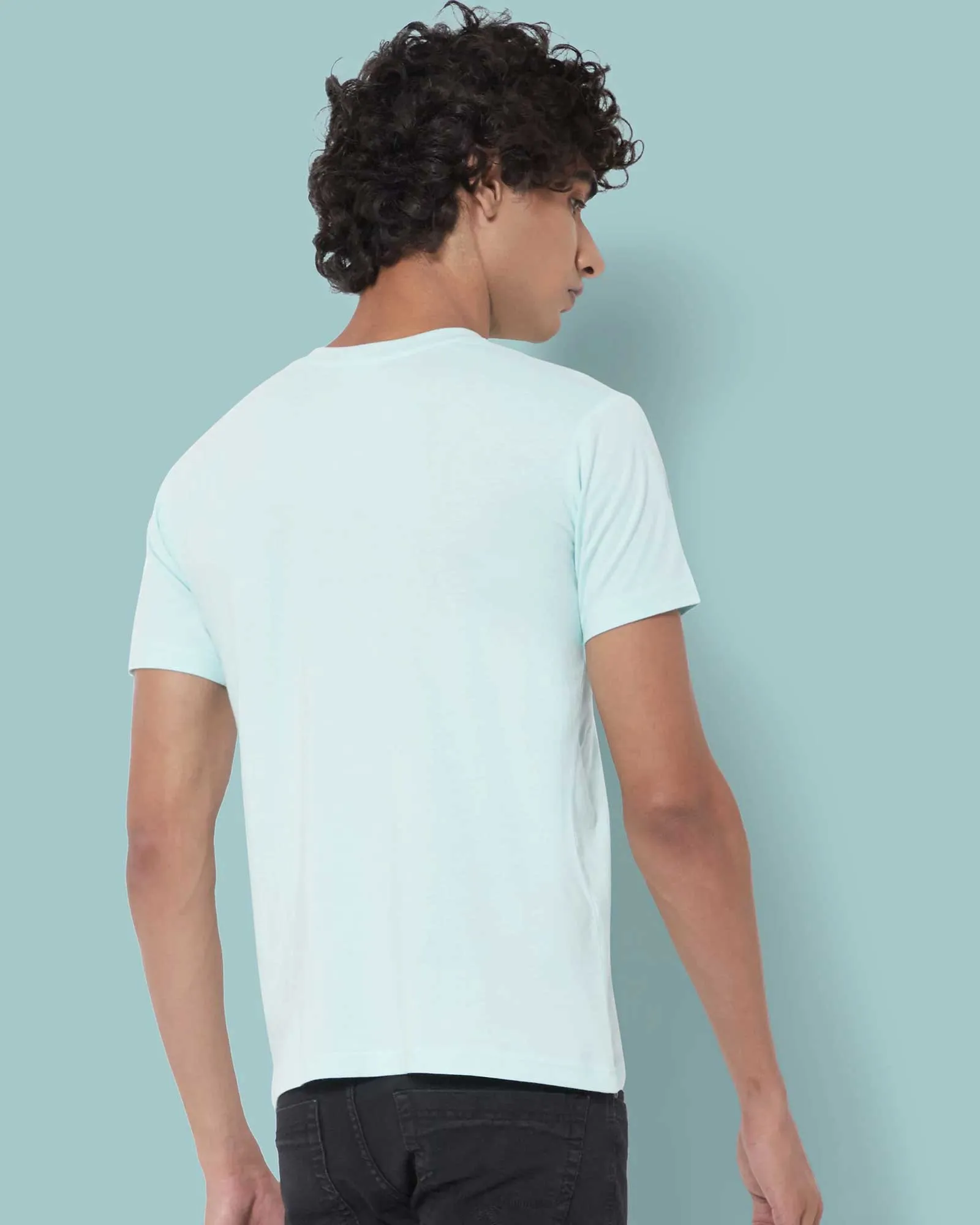 Half Sleeves Henley: Celeste