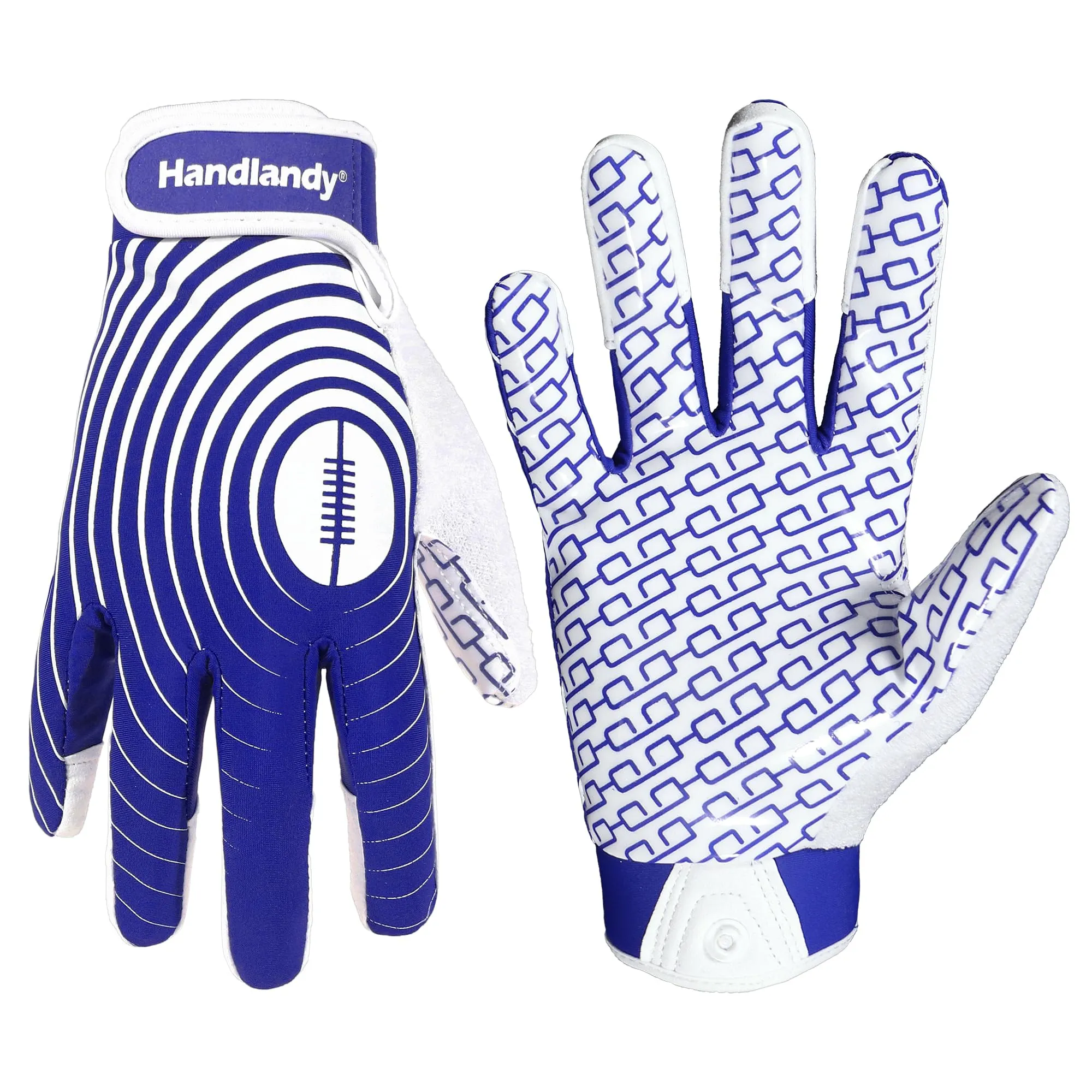 HANDLANDY Kids & Adult Football Gloves, Football Gloves for Men, American Football Gloves, Sticky Wide Receiver Grip S76567