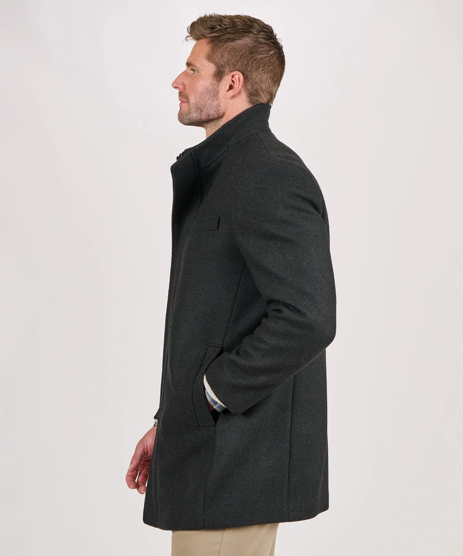 Hart Schaffner Marx Twill Car Coat