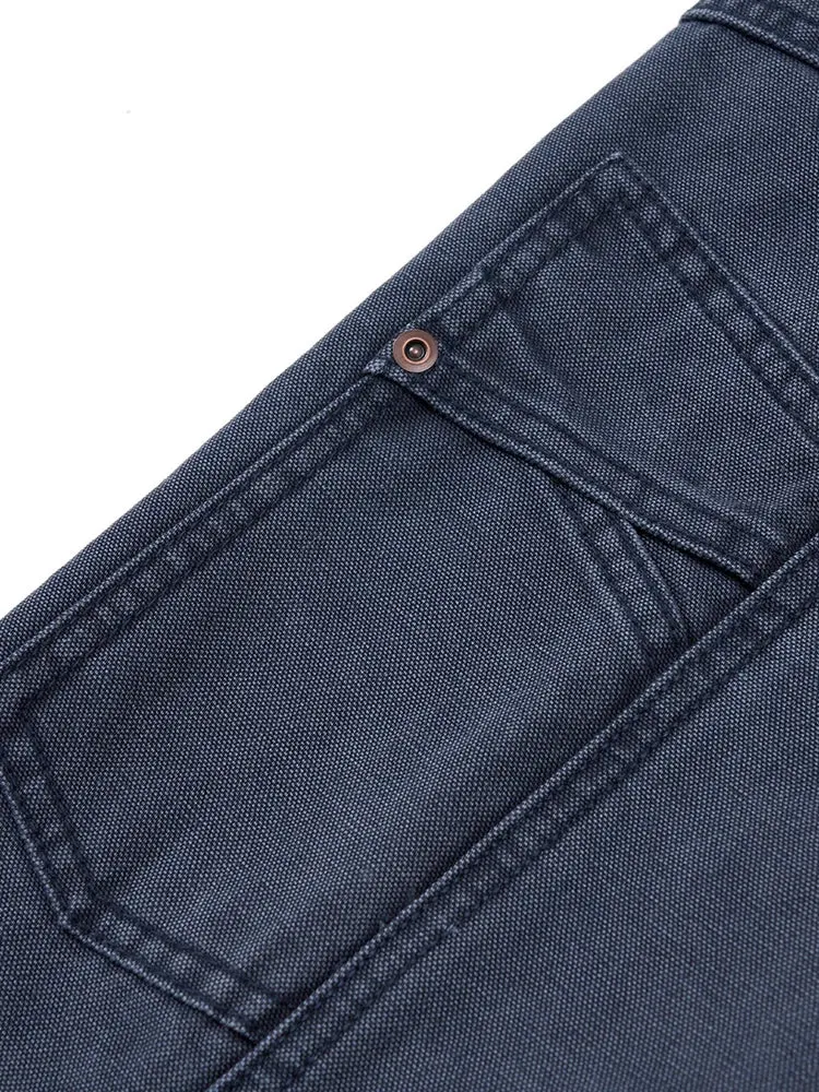 High Standard Series Regular Straight Cargo Pants - Dark Washed Tatical Trousers