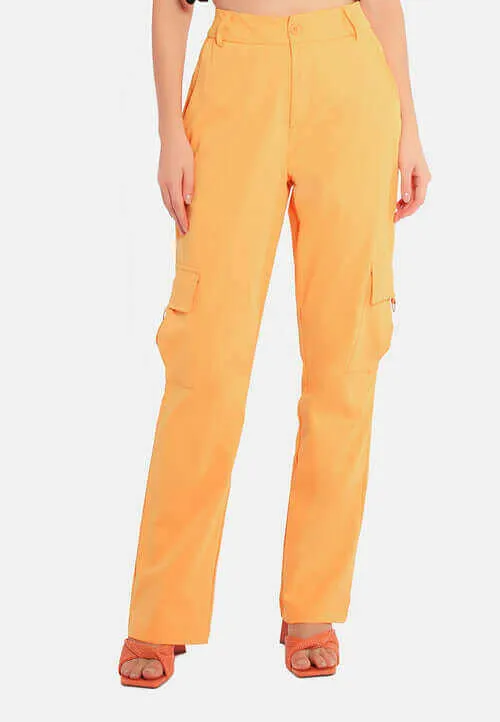 high waist cargo pants