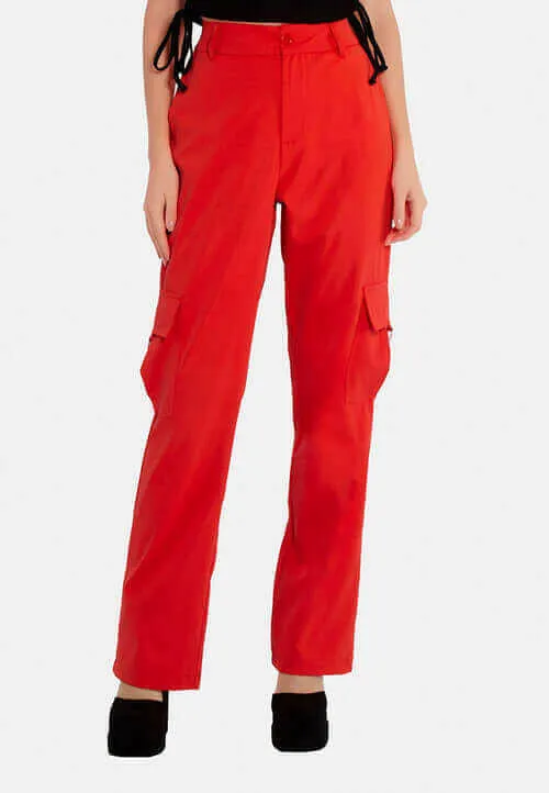 high waist cargo pants