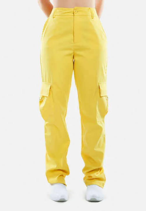 high waist cargo pants