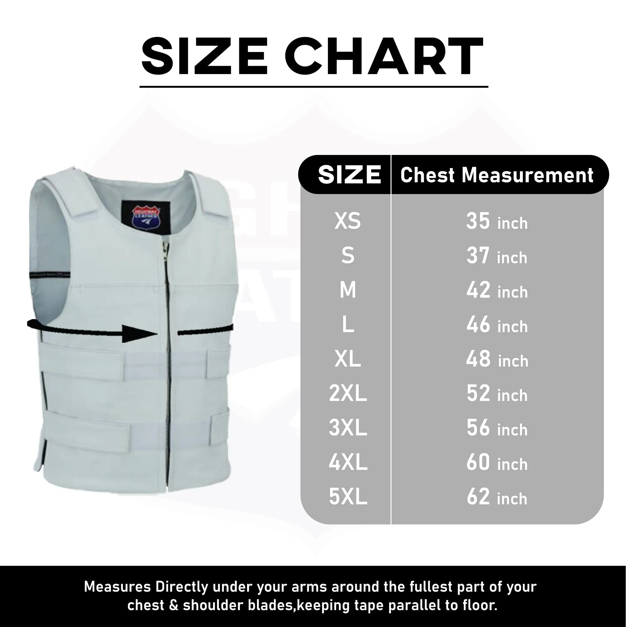 HL11643White Men White Bullet Proof Style Leather Vest For Bikers Club