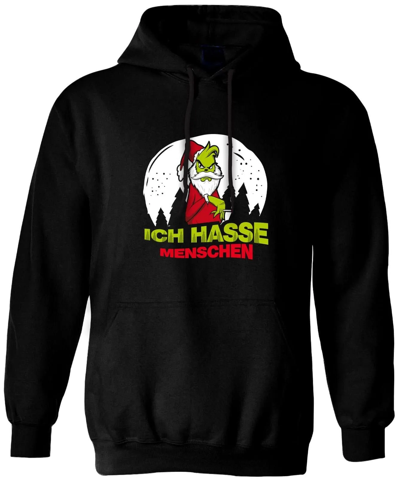 Hoodie - Grinch - Ich hasse Menschen