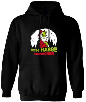 Hoodie - Grinch - Ich hasse Menschen