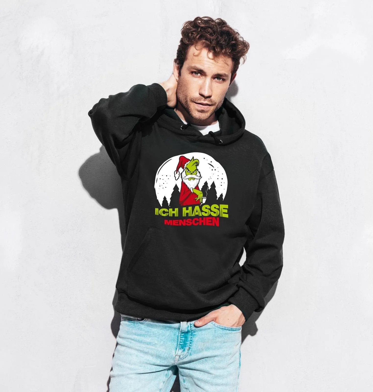 Hoodie - Grinch - Ich hasse Menschen