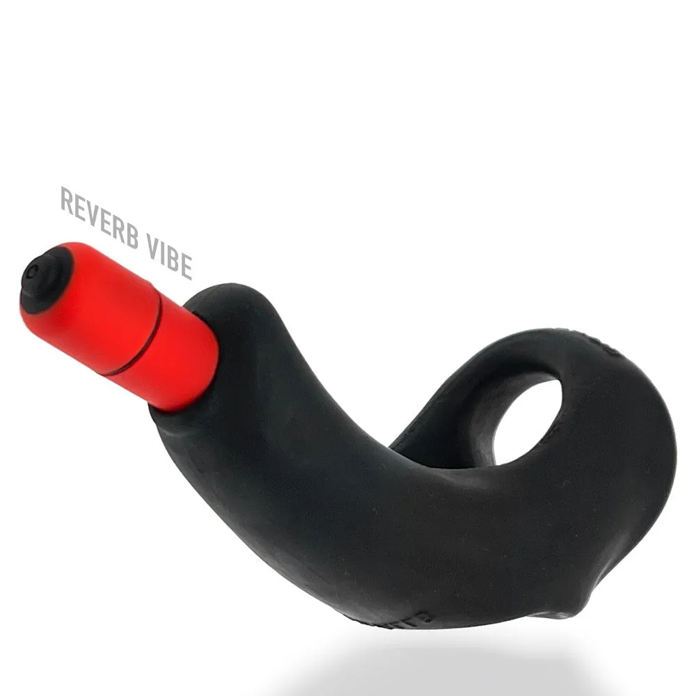 Hunkyjunk Buzzfuck Cock & Ball Sling with Taint Vibrator Tar Ice