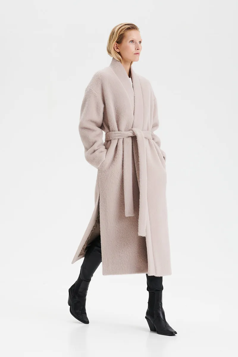 HUURRE long coat in pearl