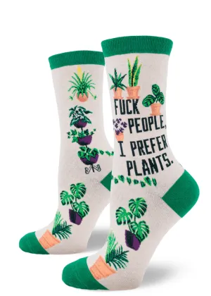 I Prefer Plants Women's Crew Sock