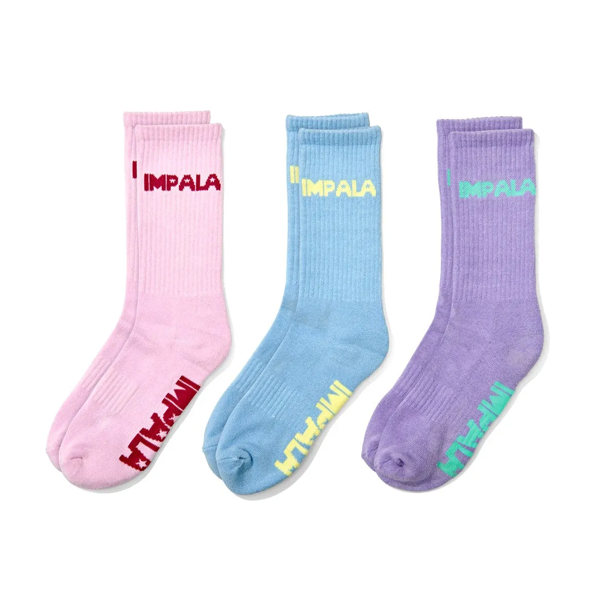 Impala Pastel 3 Pack Socks