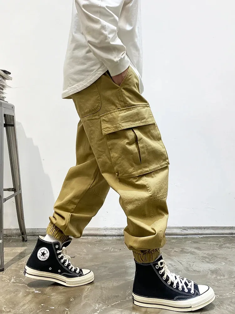 Japanese Streetwear High Quality Cargo Pants - Casual Tactical Jogging Pants